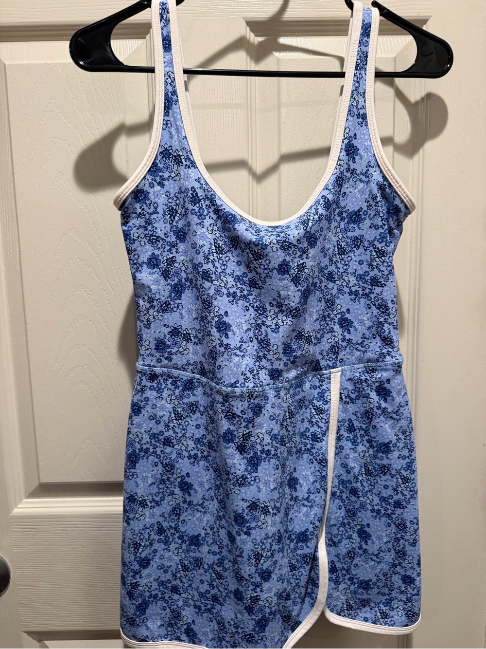 JoyLab Light Blue Swim Top with White Trim